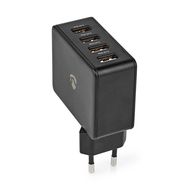 Wall Charger | 24 W | Quick charge feature | 4x 2.4 A | Number of outputs: 4 | 4x USB-A | No Cable Included | Single Voltage Output