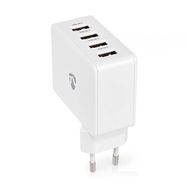 Wall Charger | 24 W | Quick charge feature | 4x 2.4 A | Number of outputs: 4 | 4x USB-A | No Cable Included | Single Voltage Output