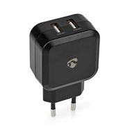 Wall Charger | 24 W | Quick charge feature | 2x 2.4 A | Number of outputs: 2 | 2x USB-A | No Cable Included | Single Voltage Output