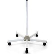 Floor stand for magnifying lamps, with wheels