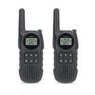 Walkie-Talkie Set | 2 Handsets | Up to 10 km | Frequency channels: 8 | PTT / VOX | up to 3 Hours | Headphone output | Black