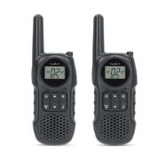 Walkie-Talkie Set | 2 Handsets | Up to 10 km | Frequency channels: 8 | PTT / VOX | up to 3 Hours | Headphone output | Black