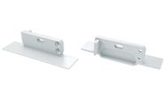 Endcap for LED profile ZATI, white, left, LUMINES