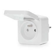 SmartLife Smart Plug | Zigbee 3.0 | IP44 | Power meter | 3680 W | Type E (CEE 7/6) | 0 - 55 °C | Android™ / IOS | White | 1 pcs