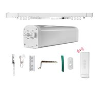 Smart curtain track set with electric motor, up to 4.2m with remote, ZigBee TUYA