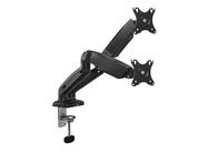 Monitor desk mount stand gas spring 2 Screens