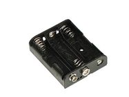 BATTERY HOLDER FOR 3 x AA-CELL (WITH SNAP TERMINALS)