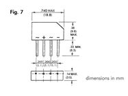 BRIDGE RECTIFIER 250V-1.5A (B250C-2300-1500)