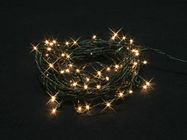 Burstlight LED - 20 m - 220 white lamps (44 flash) - green wire - 24 V