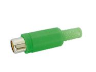 RCA PLUG FEMALE - GREEN