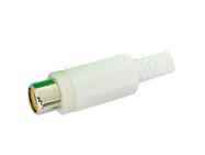 RCA PLUG FEMALE - WHITE