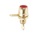 RCA BINDING POST FEMALE - GOLD - RED