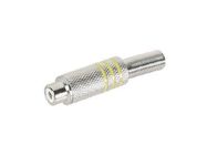 RCA PLUG FEMALE - NICKEL - YELLOW