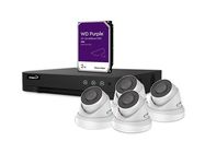 IP SECURITY CAMERA SET - 4 CHANNEL NVR - 4 x WHITE IP DOME CAMERA - 2 TB HD - CABLES