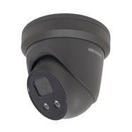 Hikvision dome DS-2CD2346G2-IU F4 (black, 4 MP, 30 m. IR; 30 m. LED, AcuSense)