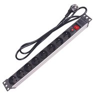 8-WAY POWER STRIP  FOR 19" RACK- FRENCH SOCKET