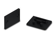 ALUMINIUM END CAP FOR ALU-EPOXY FOR PMMA DIFFUSER WITHOUT CABLE HOLE - BLACK