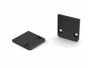 ANODIZED ALUMINIUM END CAP FOR SL15 FL PROFILE WITHOUT CABLE HOLE - BLACK