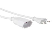 EXTENSION CABLE - 1.8 m - WHITE - 2G0.75 - CEE 7/16 "Europlug"+ C7