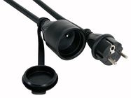 RUBBER EXTENSION CABLE - 25 m - BLACK - 3G2.5 - FRENCH SOCKET