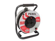 PROFESSIONAL NEOPRENE CABLE REEL - 25m - 3G2.5 - 4 SOCKETS - GERMAN SOCKET