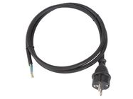 POWER CORD -RUBBER - 1.5 m - 3G2.5 - CEE 7/7 PLUG TO OPEN END