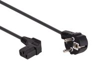 POWER CORD BLACK CEE 7/7 90° + C13 90° L=2.5 m H05VV-F 3G1.0 mm²