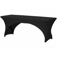 Rectangular table cover - arched - black