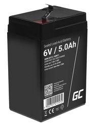 Green Cell AGM VRLA 6V 5Ah maintenance-free battery for the alarm system, cash register, toys