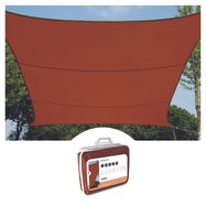 SHADE SAIL - RECTANGULAR - 2 x 3 m - COLOUR: TERRACOTTA