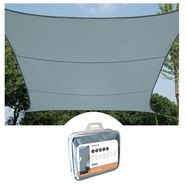 SHADE SAIL - SQUARE - 5 x 5 m - COLOUR: LIGHT SLATE GREY