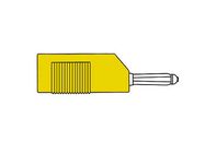 MATING CONNECTOR 4mm WITH LONGITUDINAL OR TRANSVERSE CABLE MOUNTING, WITH SCREW / YELLOW (BSB 20K)