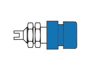 INSULATED 4mm SOCKETS / BLUE (BIL 20)