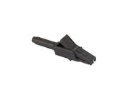 INSULATED CROCODILE CLIP, BLACK, FEMALE SOCKET 4 mm - MA 260SH