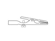 NICKEL-PLATED STEEL CROCODILE CLIP 4mm (AGS 20)