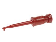 MINIATURE CLAMP-TYPE TEST PROBE WITH SOLDER CONNECTION (KLEPS2) - RED