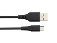 USB cable - USB 2.0 A to C 60W, nickel plated, TPE cable - 1 meter