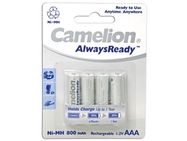 NiMH AAA 1.2V-800mAh (4/card) 'ALWAYSREADY™'