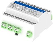 Multiprotocol I/O module with 12 digital outputs and HOA switches, BACnet, and Modbus protocols