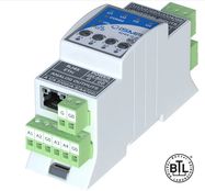 Expansion module iSMA-B-4U4A-H-IP, 4 universal inputs, 4 analogue outputs with manual control, Modbus TCP/IP, BACnet IP