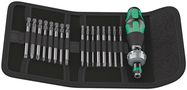 Kraftform Kompakt 60 RA, Imperial, 1 x 1/4"x142.0; 1 x PH 1x89; 1 x PH 2x89; 1 x PH 3x89; 1 x TX 10x89; 1 x TX 15x89; 1 x TX 20x89; 1 x TX 25x89; 1 x TX 30x89; 1 x 1.0x5.5x89; 1 x 3/32"x89; 1 x 1/8"x89; 1 x 5/32"x89; 1 x 3/16"x89; 1 x # 1x89; 1 x # 2x89; 