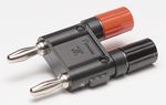 Plug/binding post Ćø4mm Red + Black-140-23-792