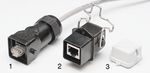 Appliance socket with RJ45 coupler Poles-142-42-023