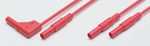 Safety test lead Ćø4mm Red 100cm CAT III-140-36-711