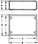 Plastic Enclosure Ivory 205x64mm ABS-150-31-851