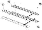 Support rail rear 84 TE-152-45-360