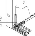 PCB handle Red PU=Pack of 10 pieces-152-53-737