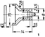 Panel handle/plastic Grey-152-93-402