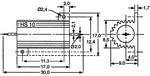 Wirewound resistor 68 Ohm 10W Ā± 5%-160-63-176