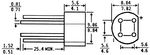 Bridge rectifier 100V 1.5A Round WOG-170-05-093